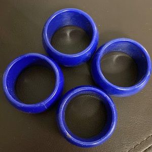 Vintage Pack of 4 | Red Acrylic Napkin Rings